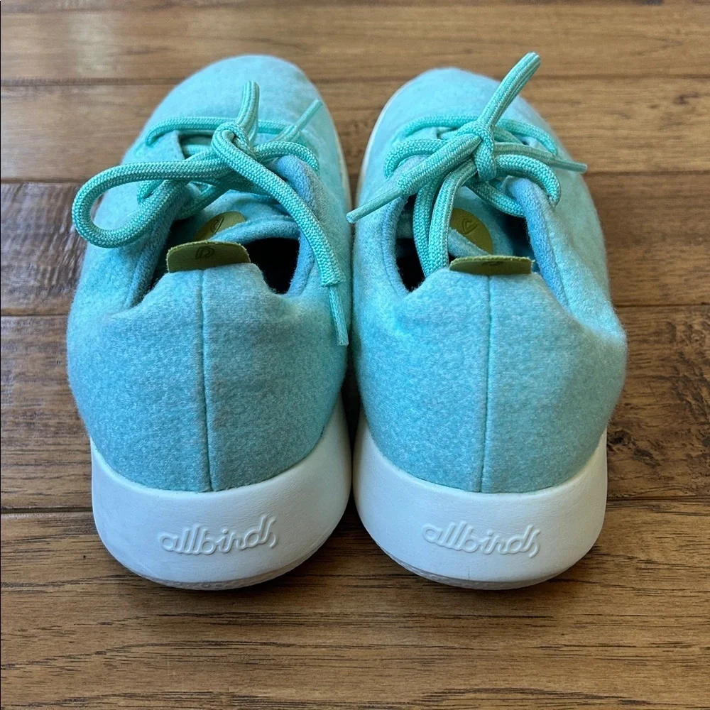 Allbirds Wool Runners Sustainable Wool Running Shoe Sneakers Mint Green Size 10